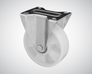 Zestaw kołowy stały fi 160 mm - nośność 400 kg - koło poliamidowe