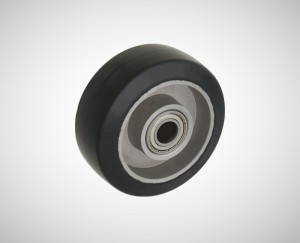 Koło pełne aluminiowe fi 100 mm - nośność 200 kg - koło z elastycznej gumy