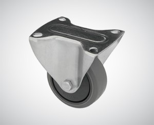 Zestaw kołowy stały fi 80 mm - nośność 90 kg - koło z termoplastycznej gumy