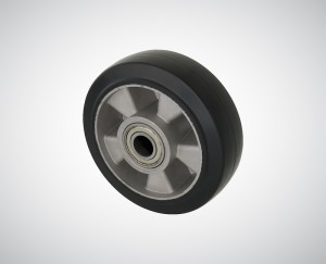 Koło pełne aluminiowe fi 160 mm - nośność 350 kg - koło z elastycznej gumy
