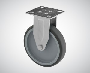 Zestaw kołowy stały fi 50 mm - nośność 40 kg - koło z termoplastycznej gumy