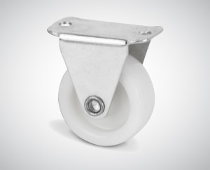 Zestaw kołowy stały fi 40 mm - nośność 18 kg - koło polipropylenowe