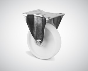 Zestaw kołowy stały fi 125 mm - nośność 100 kg - koło polipropylenowe