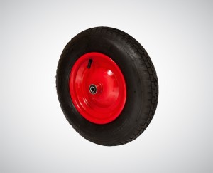 Koło fi 400 mm - nośność 150 kg - opona pneumatyczna - 2 warstwy - otwór 20 mm