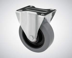 Zestaw kołowy stały fi 160 mm - nośność 250 kg - koło z elastycznej gumy